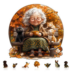 Alternative view of Mindful Wooden Jigsaw Puzzle – Pleasant afternoon