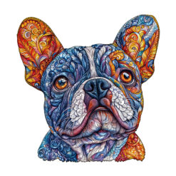 Mindful Wooden Jigsaw Puzzle –Vivid Bulldog