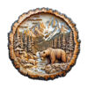 Mindful Wooden Jigsaw Puzzle – Annual ring Bear