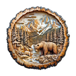 Mindful Wooden Jigsaw Puzzle – Annual ring Bear
