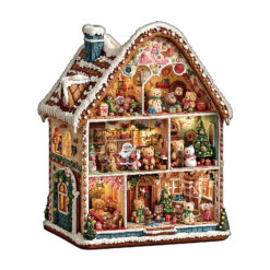 Mindful Wooden Jigsaw Puzzle – Bear's House - Christmas