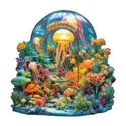 Mindful Wooden Jigsaw Puzzle – Coral greenhouse