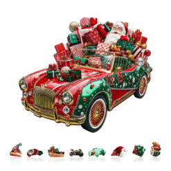 Alternative view of Mindful Wooden Jigsaw Puzzle – Crazy Christmas