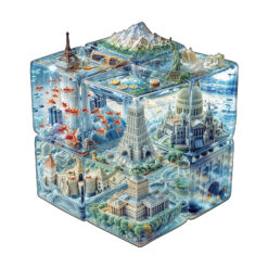 Mindful Wooden Jigsaw Puzzle –Cube City