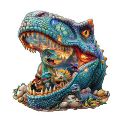 Mindful Wooden Jigsaw Puzzle – Fantasy Dinosaurs-2