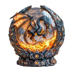 Mindful Wooden Jigsaw Puzzle –Magic Ball Fire Dragon