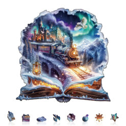 Alternative view of Mindful Wooden Jigsaw Puzzle – Magic Snowpiercer