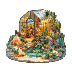 Mindful Wooden Jigsaw Puzzle – Oasis Greenhouse