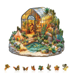 Alternative view of Mindful Wooden Jigsaw Puzzle – Oasis Greenhouse