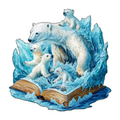 Mindful Wooden Jigsaw Puzzle –Polar Bears Story