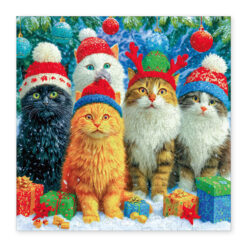 Mindful Wooden Jigsaw Puzzle –Santa Kitty