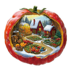 Mindful Wooden Jigsaw Puzzle – Tomato Winter Farm