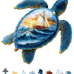 Alternative view of Mindful Wooden Jigsaw Puzzle –Wave Voyager