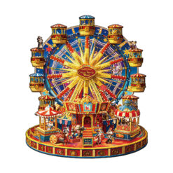 Mindful Wooden Jigsaw Puzzle – Circus Ferris Wheel