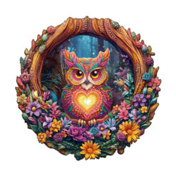 Mindful Wooden Jigsaw Puzzle – Loving Owl