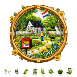 Alternative view of Mindful Wooden Jigsaw Puzzle – Mail Day