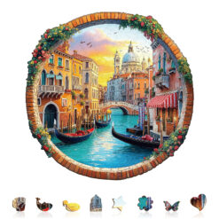 Alternative view of Mindful Wooden Jigsaw Puzzle – Venice Water City