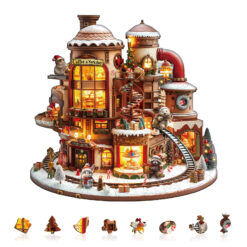 Alternative view of Mindful Wooden Jigsaw Puzzle – Coffee Workshop