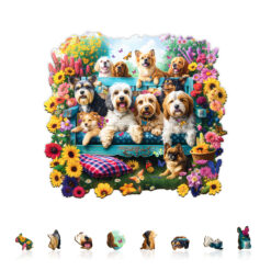 Alternative view of Mindful Wooden Jigsaw Puzzle – Garden Puppy