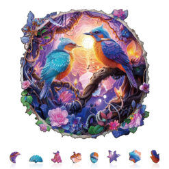 Alternative view of Mindful Wooden Jigsaw Puzzle – Twilight Plumage