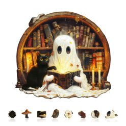 Alternative view of Mindful Wooden Jigsaw Puzzle – Black Cat Tales