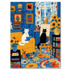 Mindful Wooden Jigsaw Puzzle – Cats Art Studio