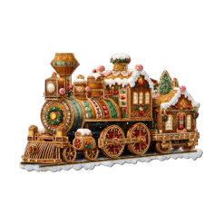 Mindful Wooden Jigsaw Puzzle – Christmas Mechanical Train-2