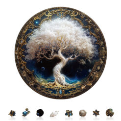 Alternative view of Mindful Wooden Jigsaw Puzzle – Ivory Tree