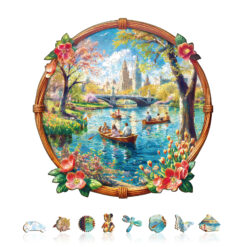Alternative view of Mindful Wooden Jigsaw Puzzle – Lake View In Spring