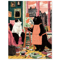 Mindful Wooden Jigsaw Puzzle – Painter’s Cat Corner