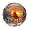 Mindful Wooden Jigsaw Puzzle – Snow Cardinal