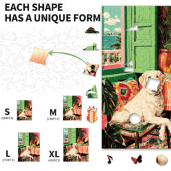 Alternative view of Mindful Wooden Jigsaw Puzzle – Sunny Golden Corner