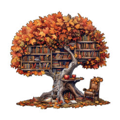Mindful Wooden Jigsaw Puzzle – Tree Library