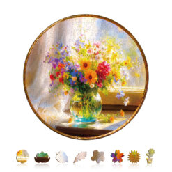 Alternative view of Mindful Wooden Jigsaw Puzzle – Window Garden
